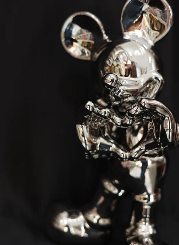 Kalpli Mickey Mouse Gümüş