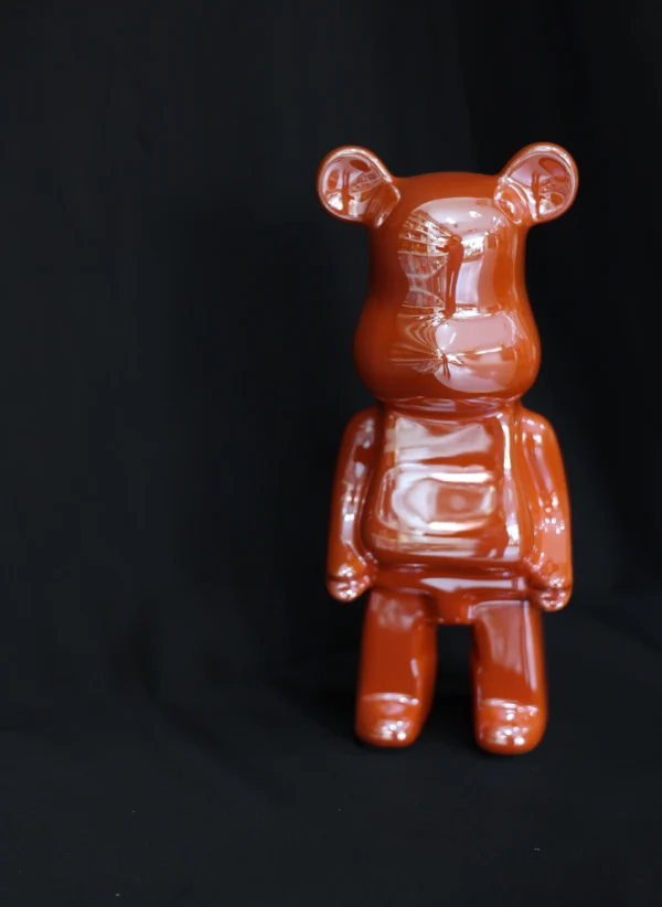 Bear Brick Turuncu Dekoratif Figür