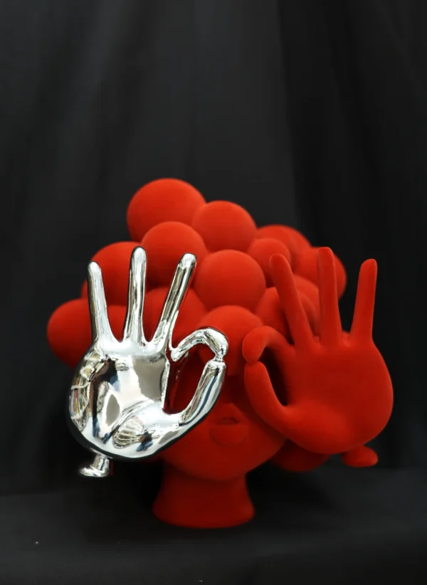 Popart Kadın Büst Kırmızı Red 30Cm
