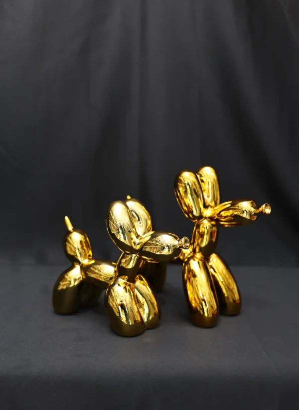 2'li Balon Köpek Gold