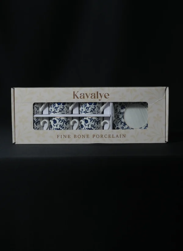 Royal Blue Porselen Kahve Fincanı 6'lı