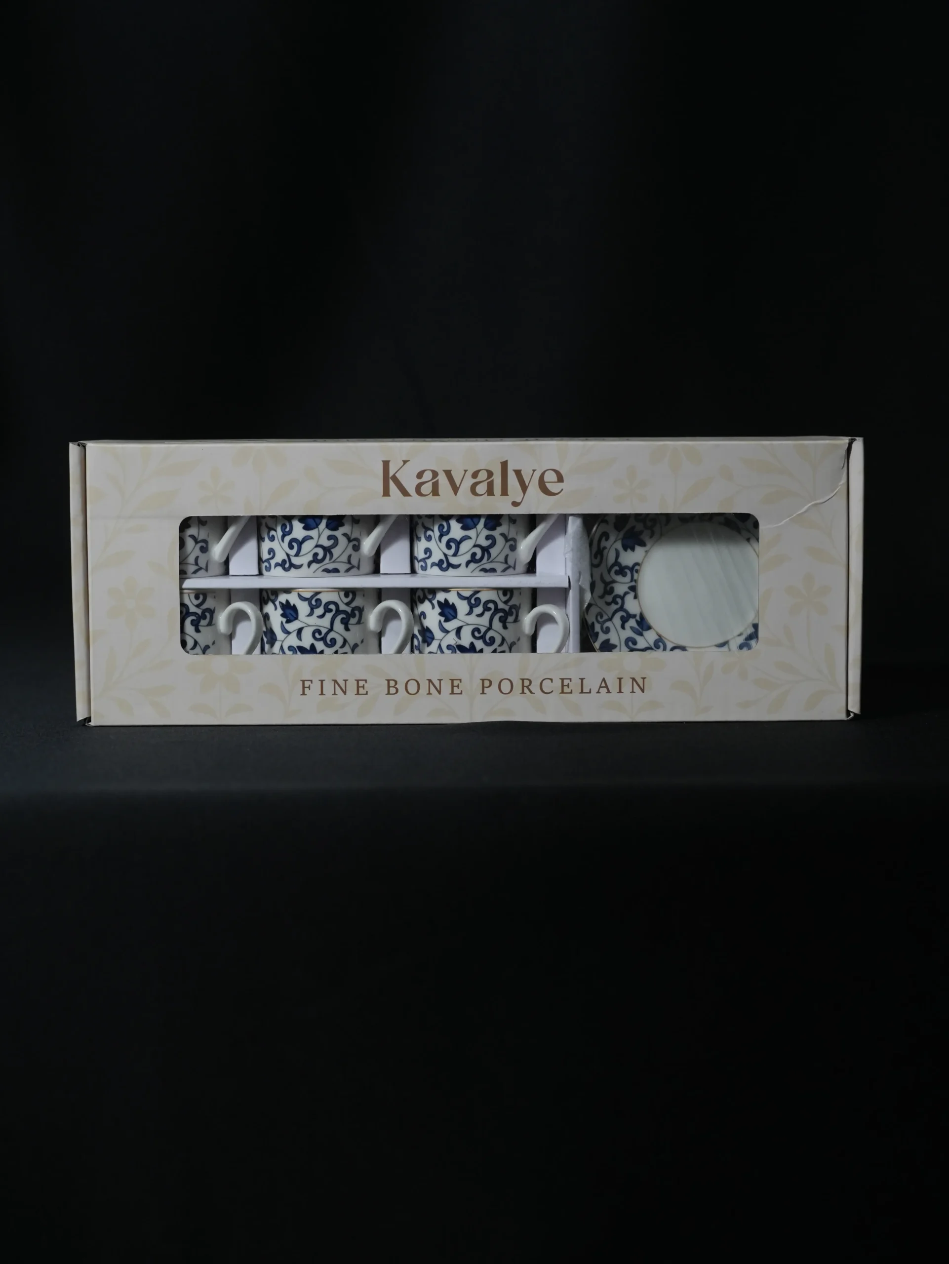 Royal Blue Porselen Kahve Fincanı 6'lı
