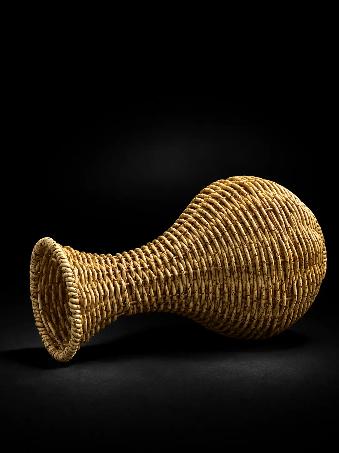 Hasır Örgü Rattan 23Cm Vazo